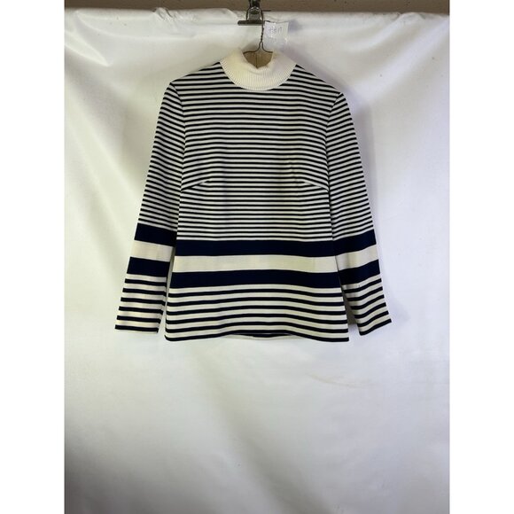 Vintage 70s Rockabilly Pant Suit Wide Leg Pants Color Block Sweater - Picture 2 of 10